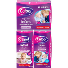 Hạ sốt gói / siro Calpol Infant